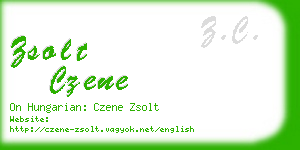 zsolt czene business card